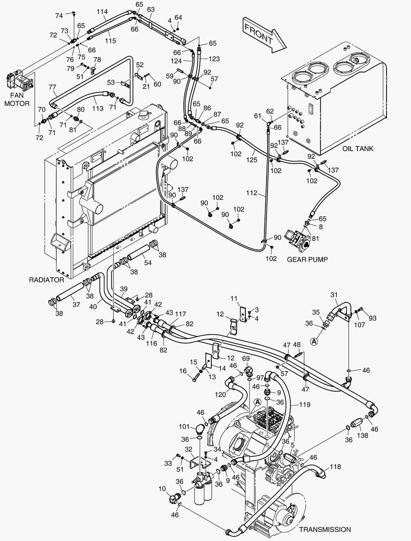 ТУБОПРОВОД МАСЛЯНОГО РАДИАТОРА(2)