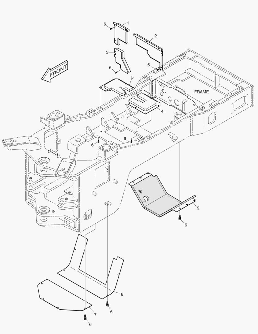 Схема НИЖНЯЯ КРЫШКА ШУМОПОДАВЛЕНИЯ-ОПЦИЯ
