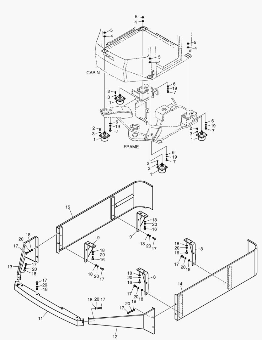 УСТАНОВКА КАБИНЫ