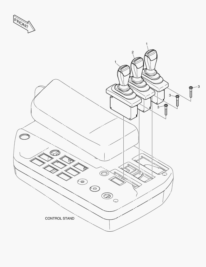 РЫЧАГ - 3 КАТУШКИ(ЭЛЕКТРИЧЕСКИЙ РЕГУЛИРУЮЩИЙ КЛАПАН)