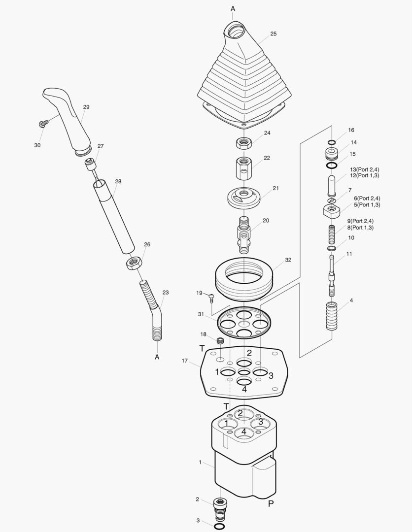 2171 JOYSTICK VALVE ASS`Y [409~]