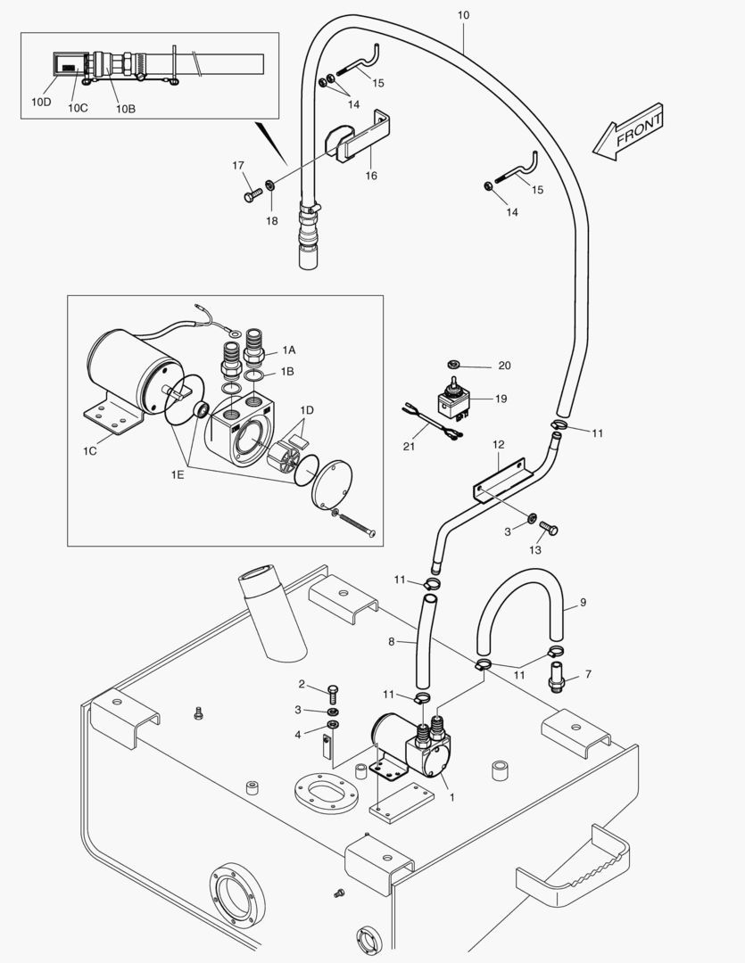 НАСОС ЗАЛИВНОЙ ГОРЛОВИНЫ ТОПЛИВА-ОПЦИЯ