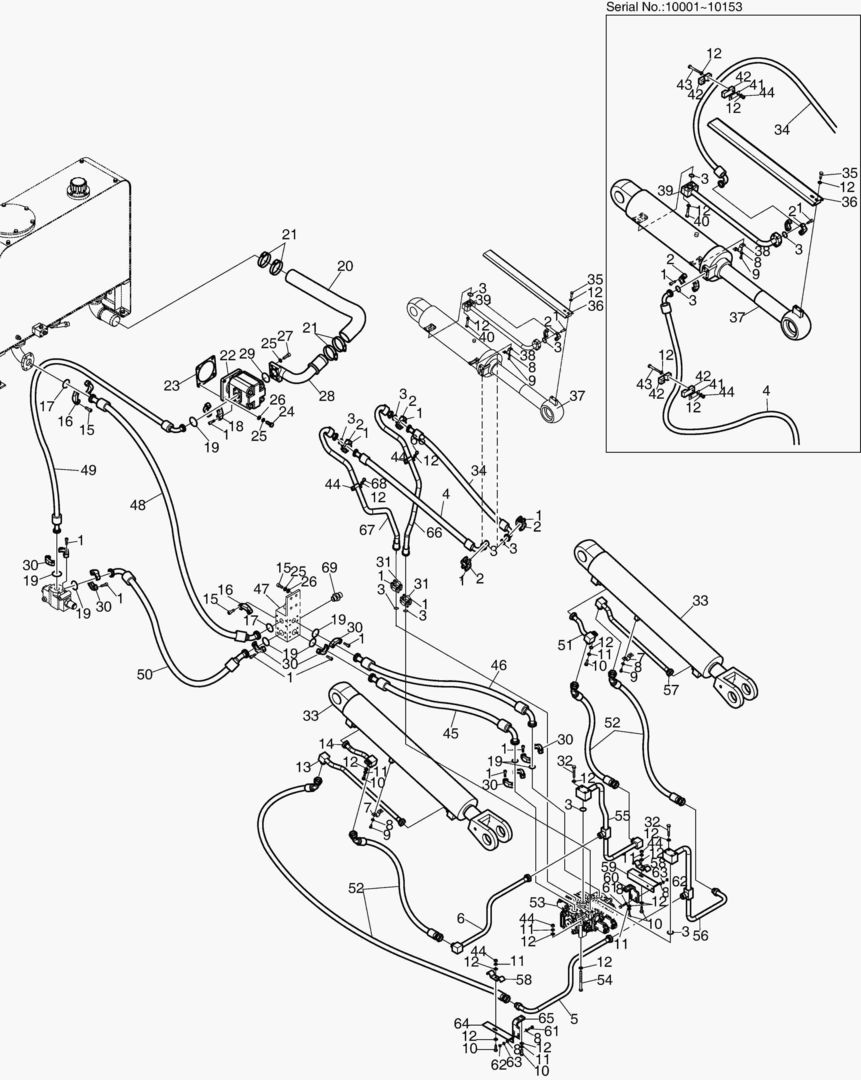 Спецтехника 1240 MAIN PIPING [10001~10390]