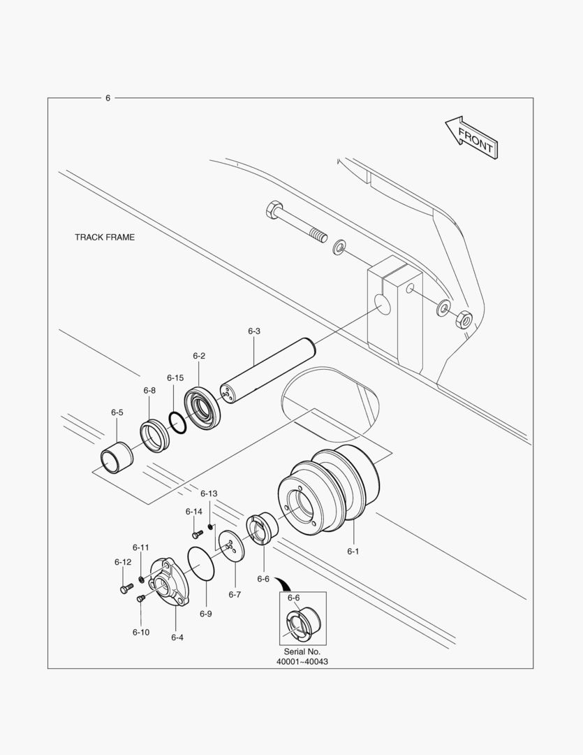 2140 UPPER ROLLER [40001~40065]