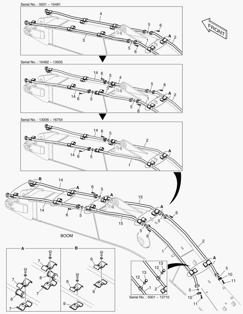Спецтехника 6180 BOOM PIPING - BOOM 5.7m(ONE & TWO WAY) - главное фото