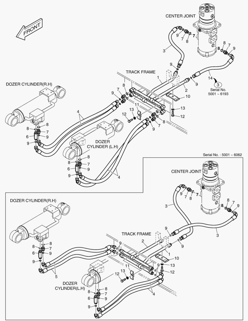 ТРУБОПРОВОД БУЛЬДОЗЕРА