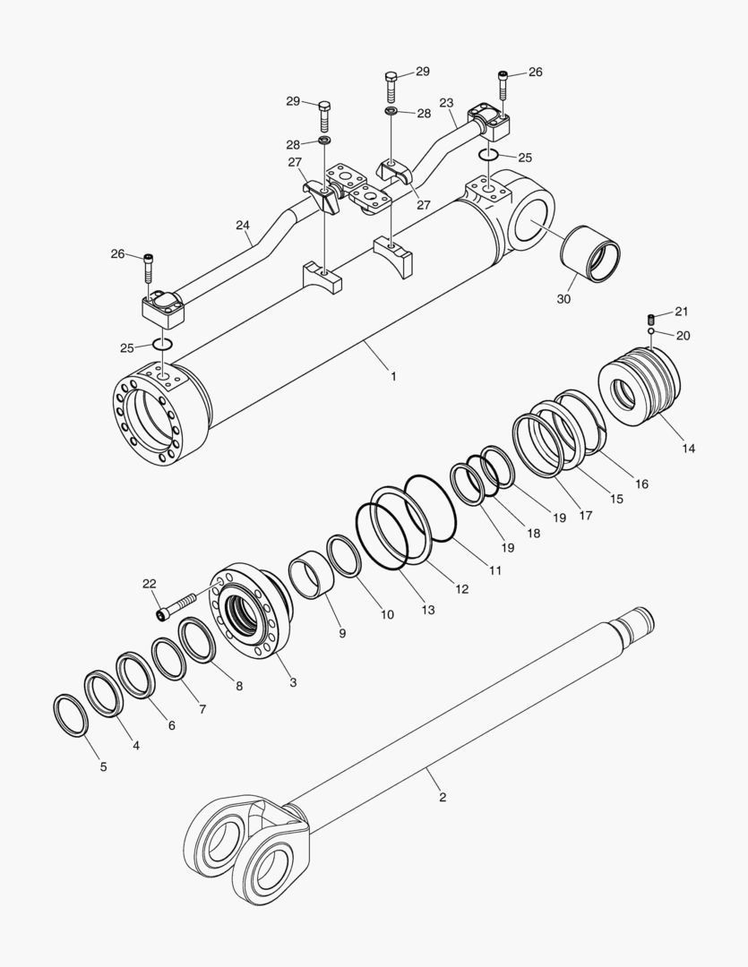 3741 LIFT CYLINDER-L.H