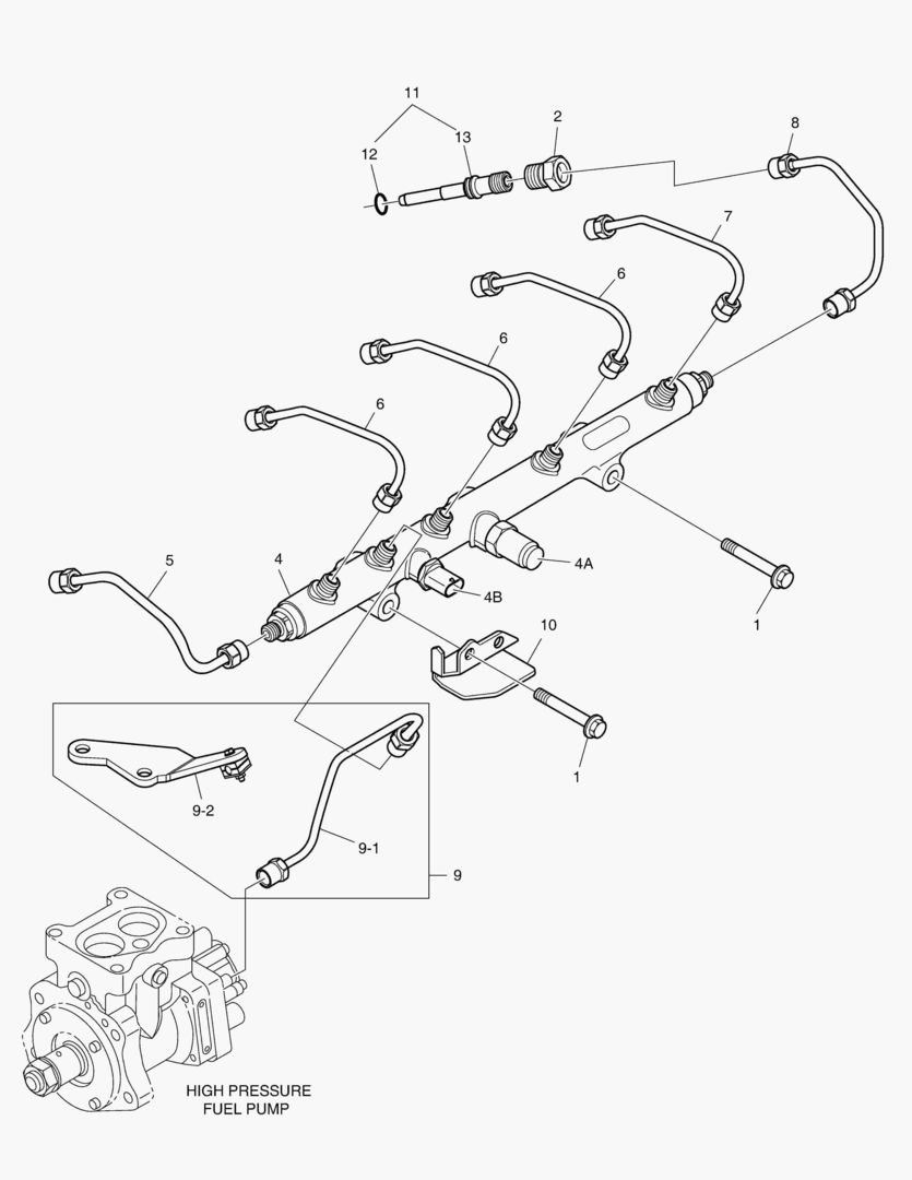 ВПРЫСК ТОПЛИВА ТРУБОПРОВОДА