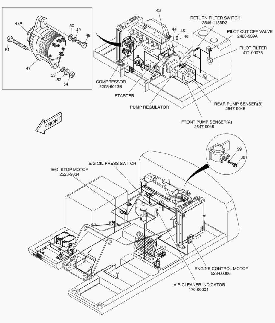 Схема ЭЛЕКТРИЧЕСКИЕ ЗАПЧАСТИ(5)-ДВИГАТЕЛЬ