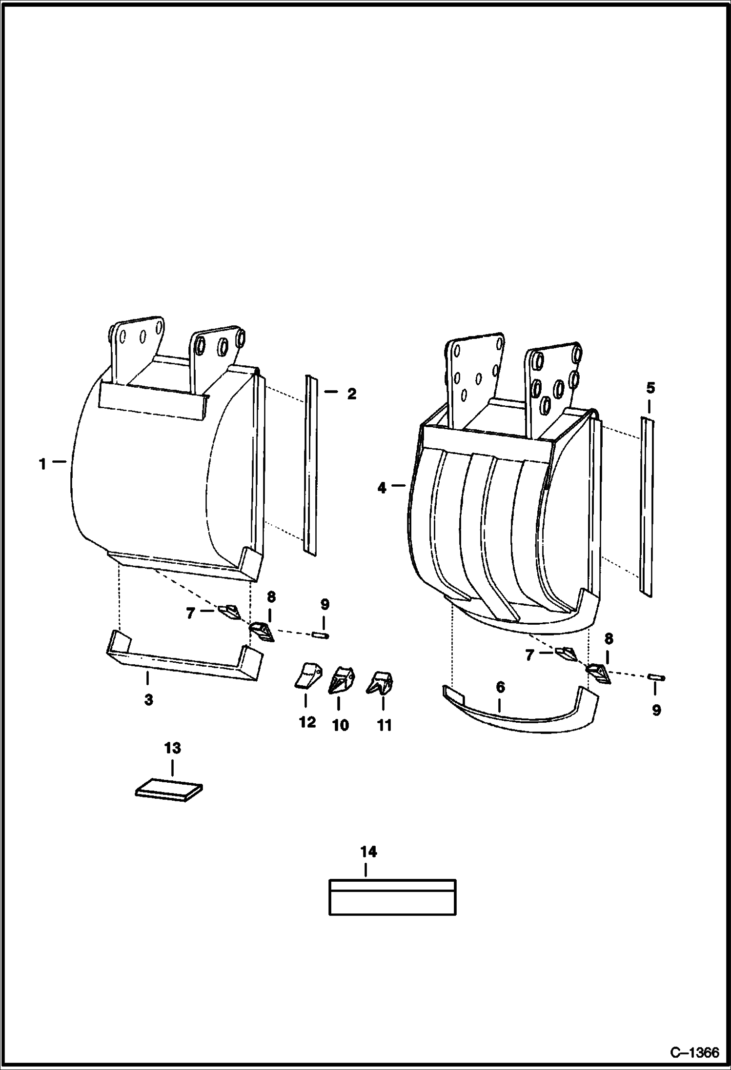 ЭКСКАВАТОР-ПОГРУЗЧИК (КОВШИ) (914) (914A)