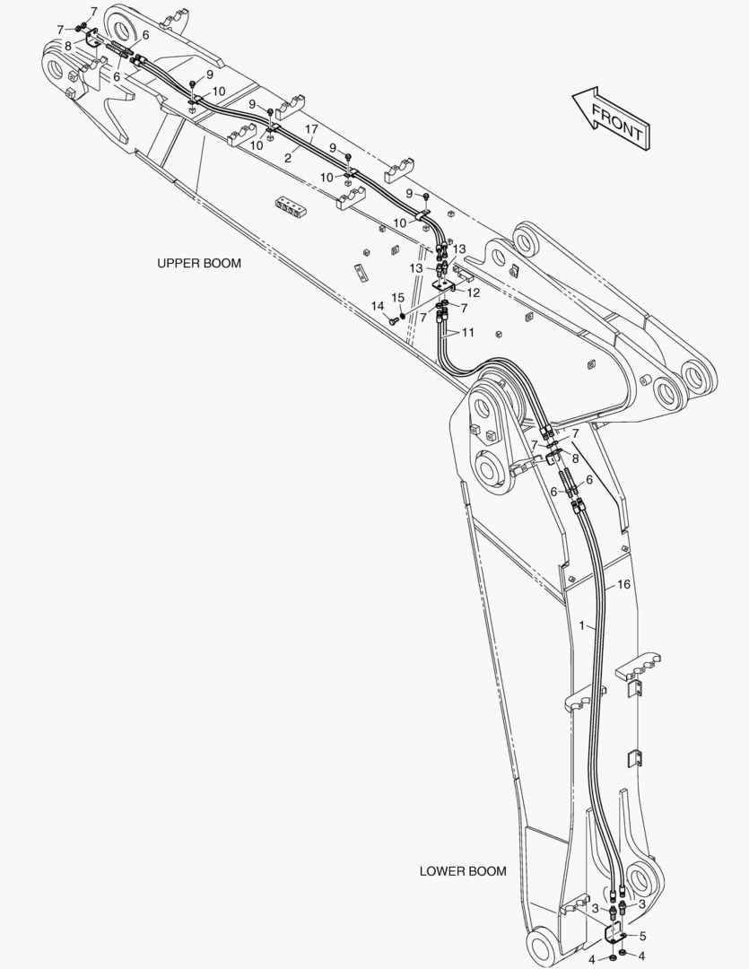 ТРУБОПРОВОД СТРЕЛЫ С ИЗМЕНЯЕМОЙ ГЕОМЕТРИЕЙ - БЫСТРАЯ ПОСАДКА
