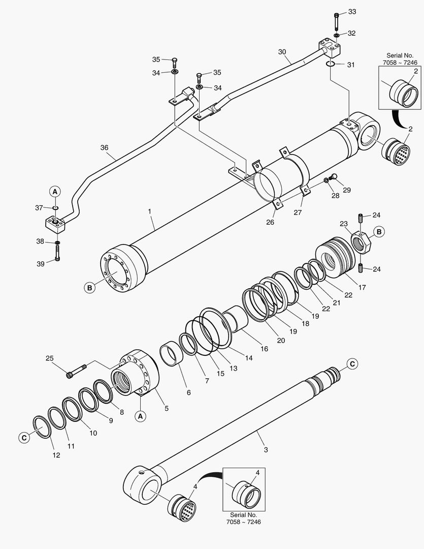 Спецтехника 4221 BOOM CYLINDER - L.H [7058~] - главное фото
