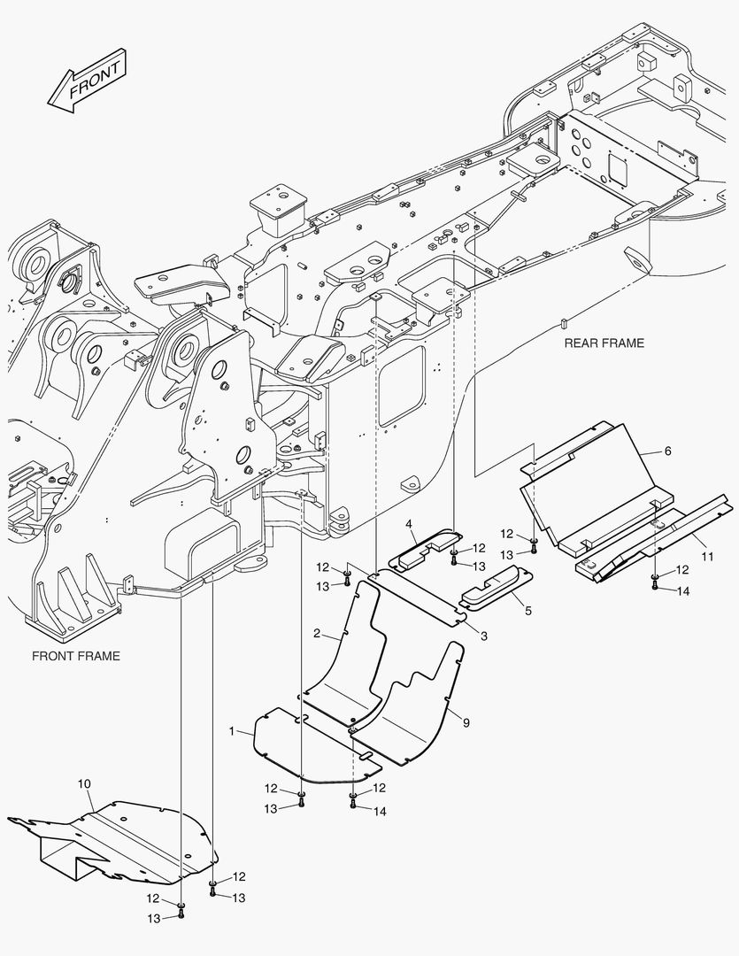 Схема ОБТЕКАЕМАЯ ПОДКУЗОВНАЯ ПАНЕЛЬ - НЕДОСТУПНО