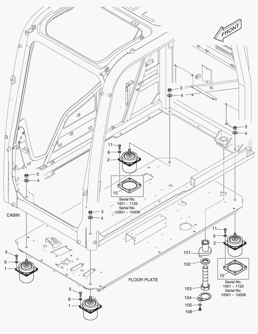 УСТАНОВКА КАБИНЫ