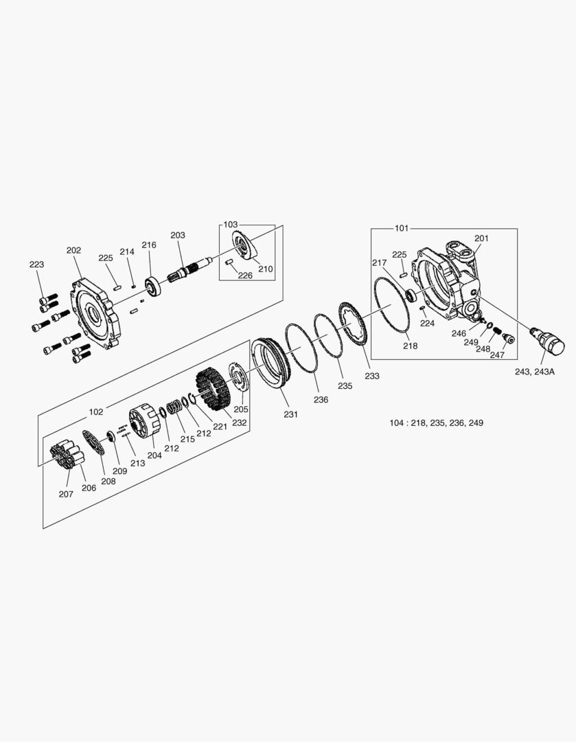 ГИДРОМОТОР ПОВОРОТА ПЛАТФОРМЫ