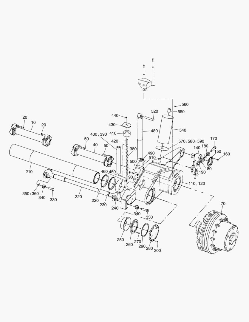 G250-4 FRONT AXLE SUSPENSION
