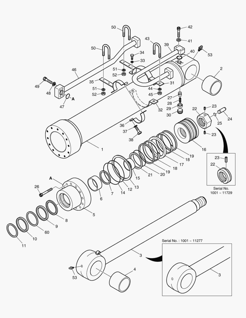 ЦИЛИНДР РУКОЯТИ-СТРЕЛА 6.3 м
