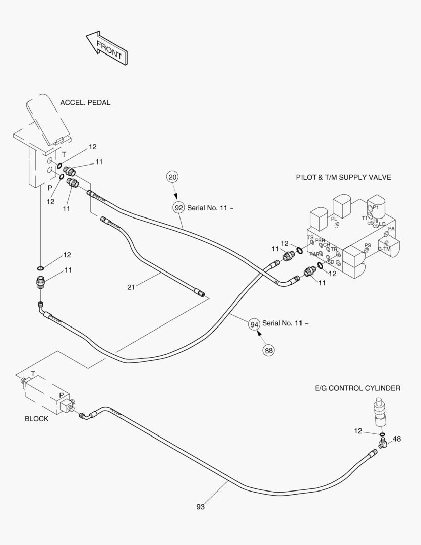 ТРУБОПРОВОД СЕРВОУПРАВЛЕНИЯ(6)