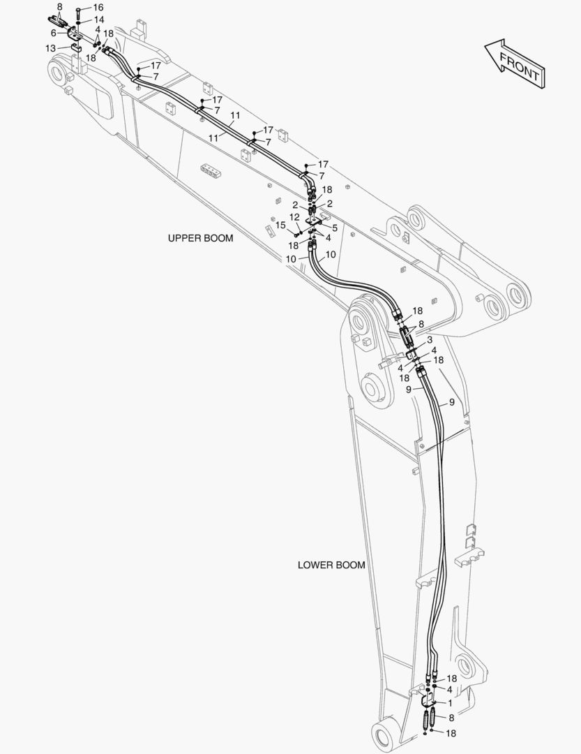 ТРУБОПРОВОД ШАРНИРНОЙ СТРЕЛЫ - БЫСТРАЯ ПОСАДКА