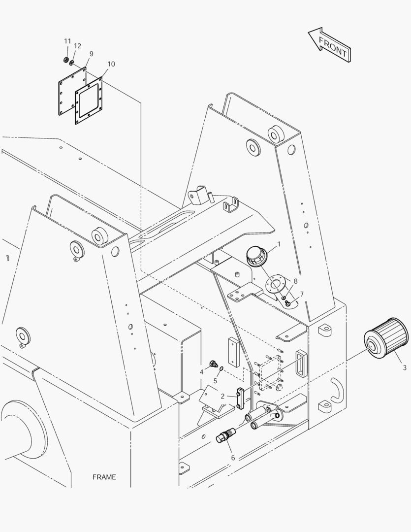 Спецтехника КРЫШКА МАСЛЯНОГО БАКА от Globus Machinery