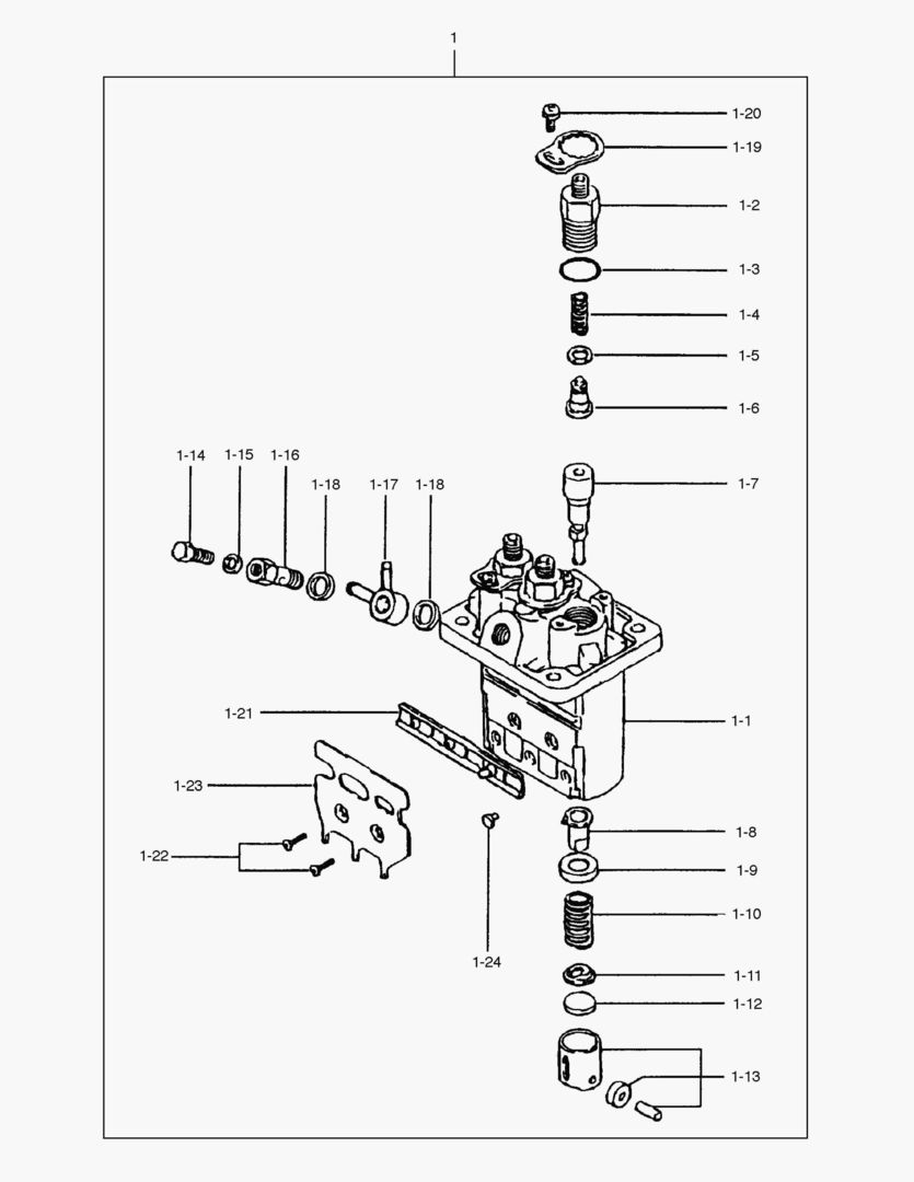 Схема НАСОС ДЛЯ ВПРЫСКА ТОПЛИВА