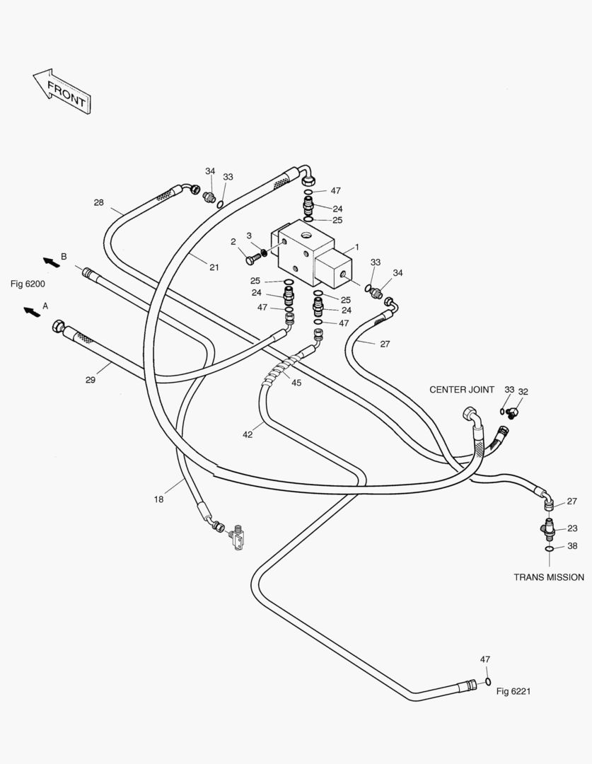 Спецтехника 6212 FRONT DOZER PIPING(2-1)-BOLTING TYPE [1147~] - главное фото