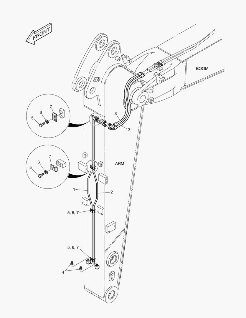 ГИДРОСИСТЕМА РУКОЯТИ - БЫСТРОУСТАНАВЛИВАЕМЫЙ ФИКСАТОР(РУКОЯТЬ 1.9 м)
