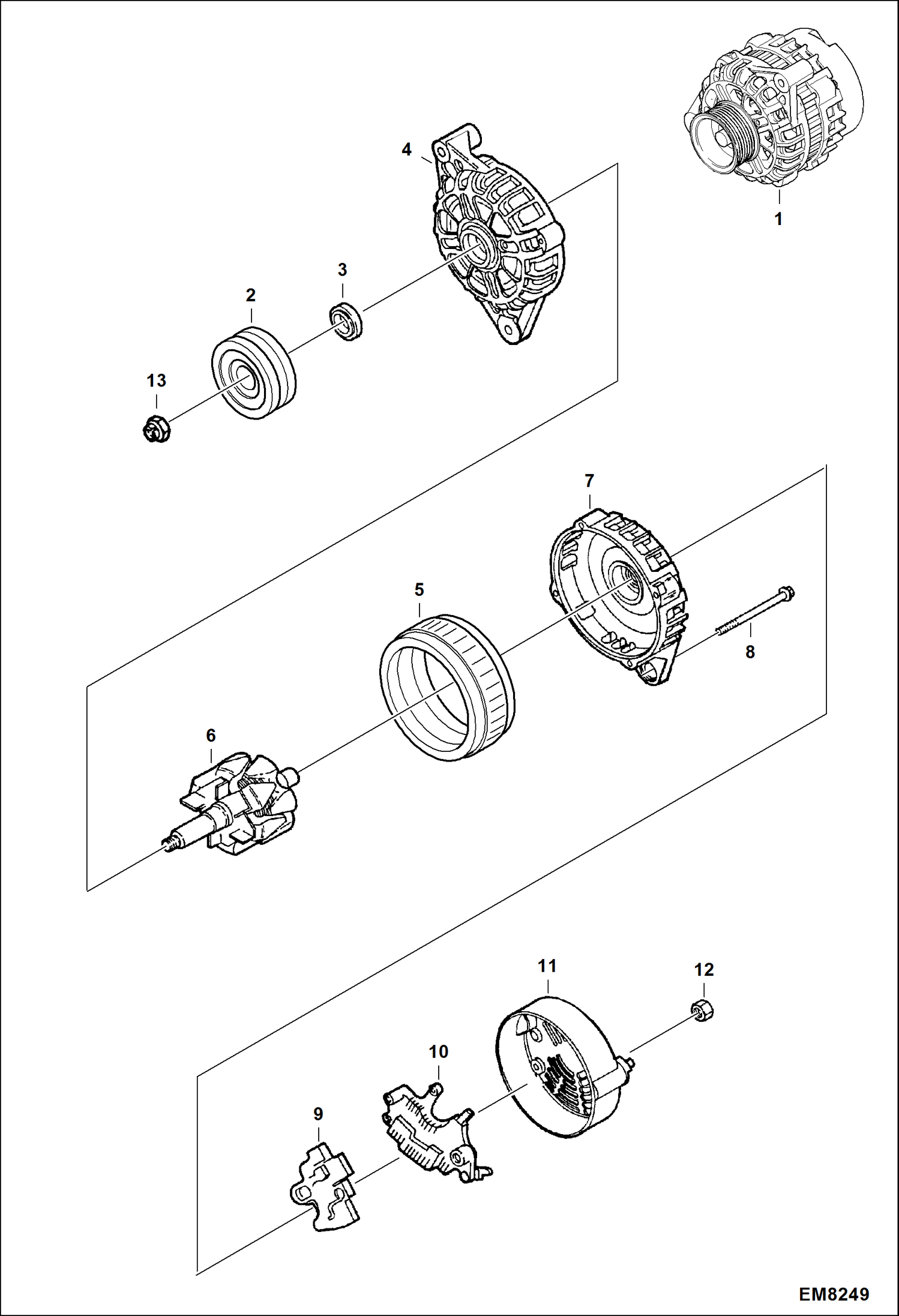 ГЕНЕРАТОР ПЕРЕМЕННОГО ТОКА (90A)