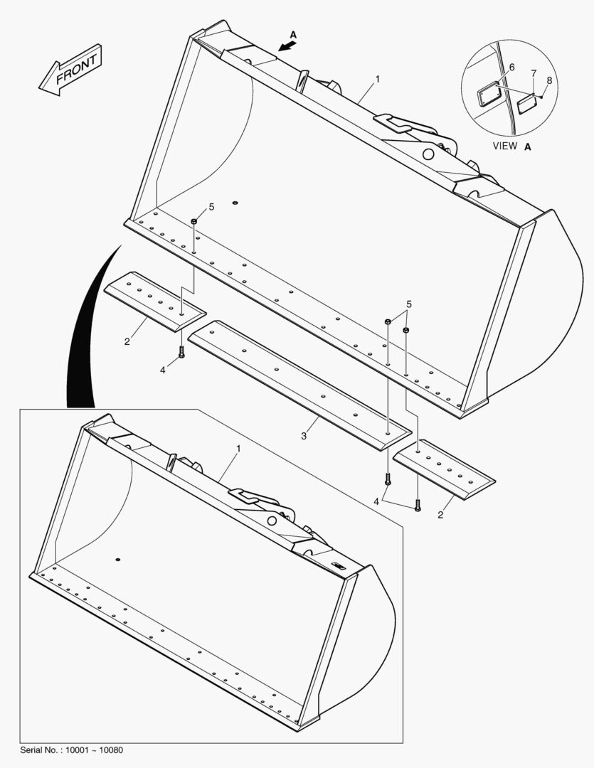 5180 BUCKET -2.0mВі CUTTING EDGE