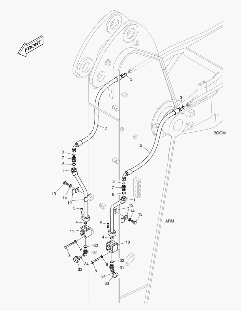 ГИДРОСИСТЕМА РУКОЯТИ - РУКОЯТЬ 2.0 м(ВРАЩАЮЩИЙСЯ)