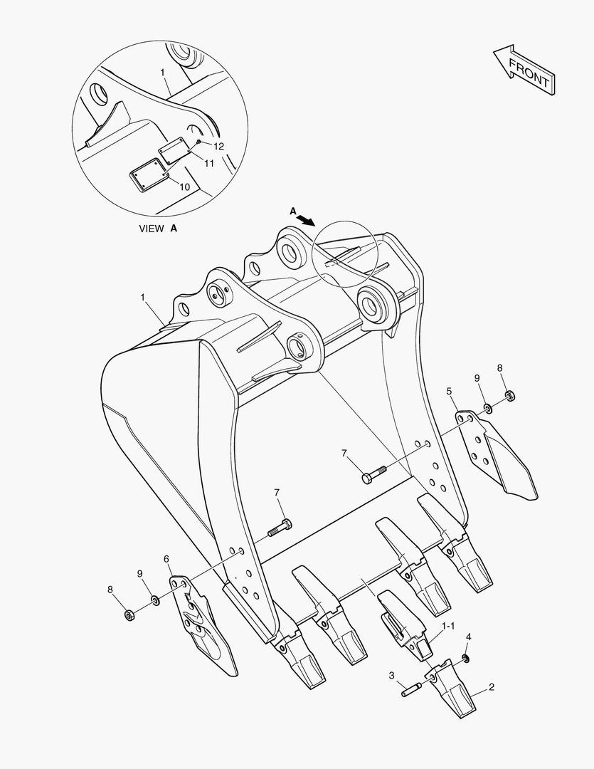 3130 BUCKET - 0.86mВі