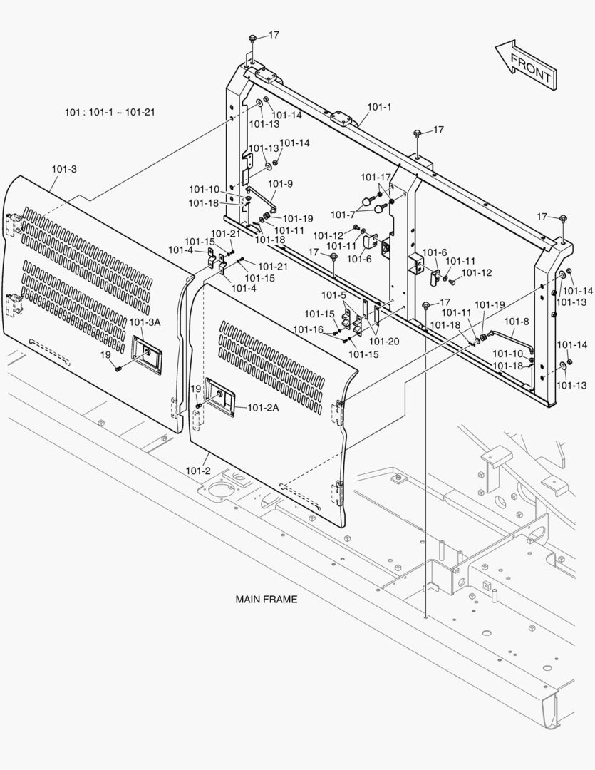 Схема БОКОВАЯ ДВЕРЬ - ЛЕВОСТОРОННИЙ