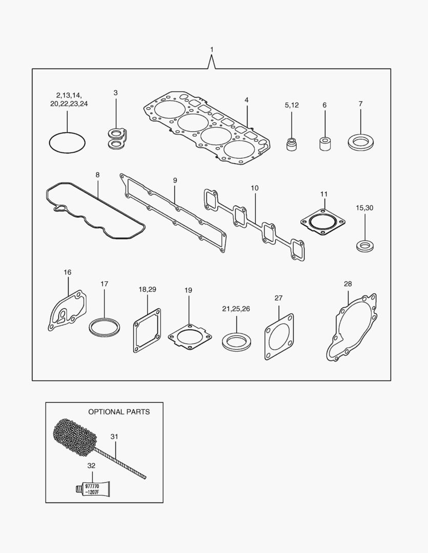 НАБОР ПРОКЛАДОК