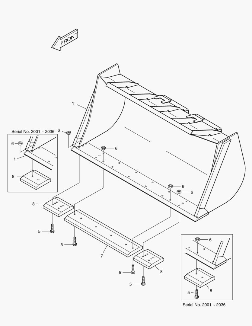 2140 BUCKET-2.4гЋҐ STD.(EDGE)