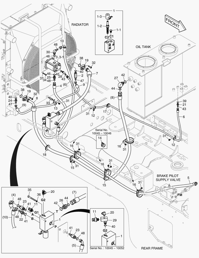 ТУБОПРОВОД МАСЛЯНОГО РАДИАТОРА (2)