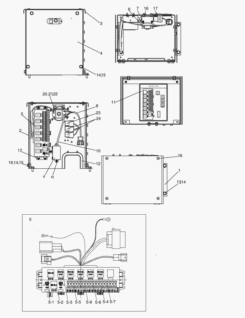 Спецтехника 1442 ELECTRIC PARTS-ELECTIC BOX [10604~] - главное фото