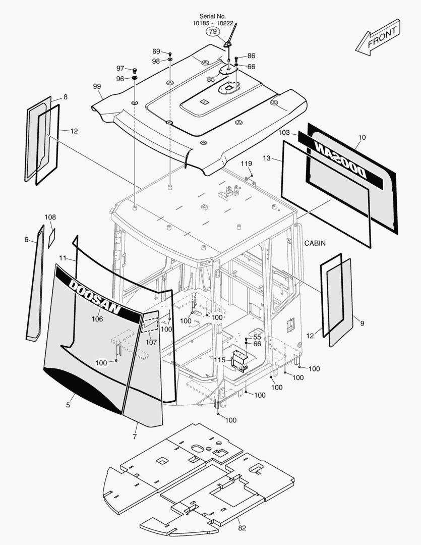 5700 CABIN(6) - GLASS