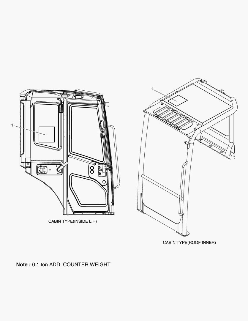 5320 DECAL - LIFTING CAPA - ARM 1.5M(2)