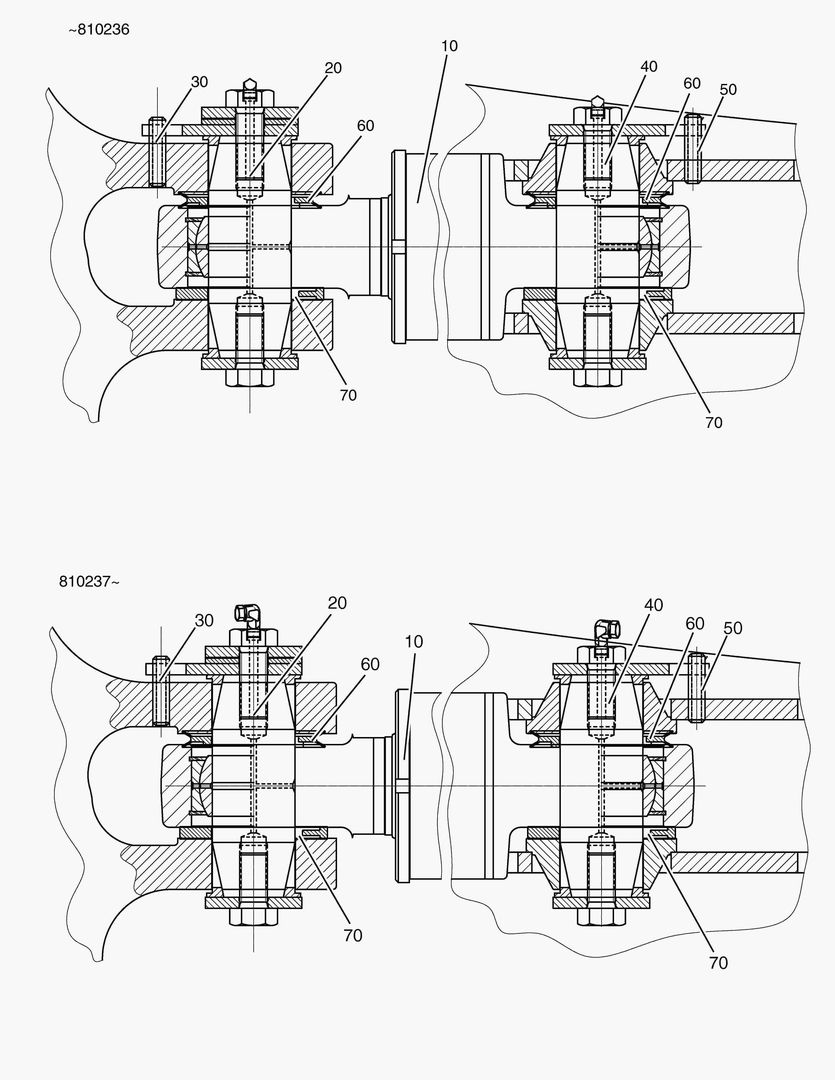 Схема G400-2 STEERING CYLINDER MOUNTING
