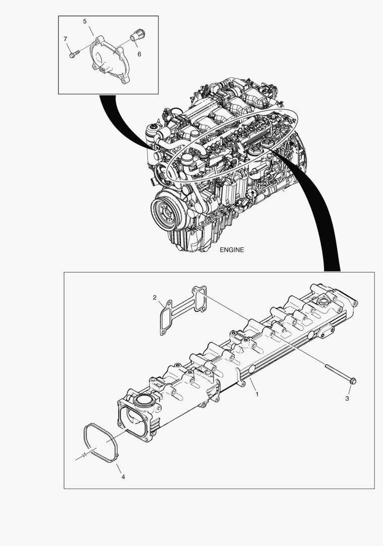 Схема G011-250 INTAKE MANIFOLD