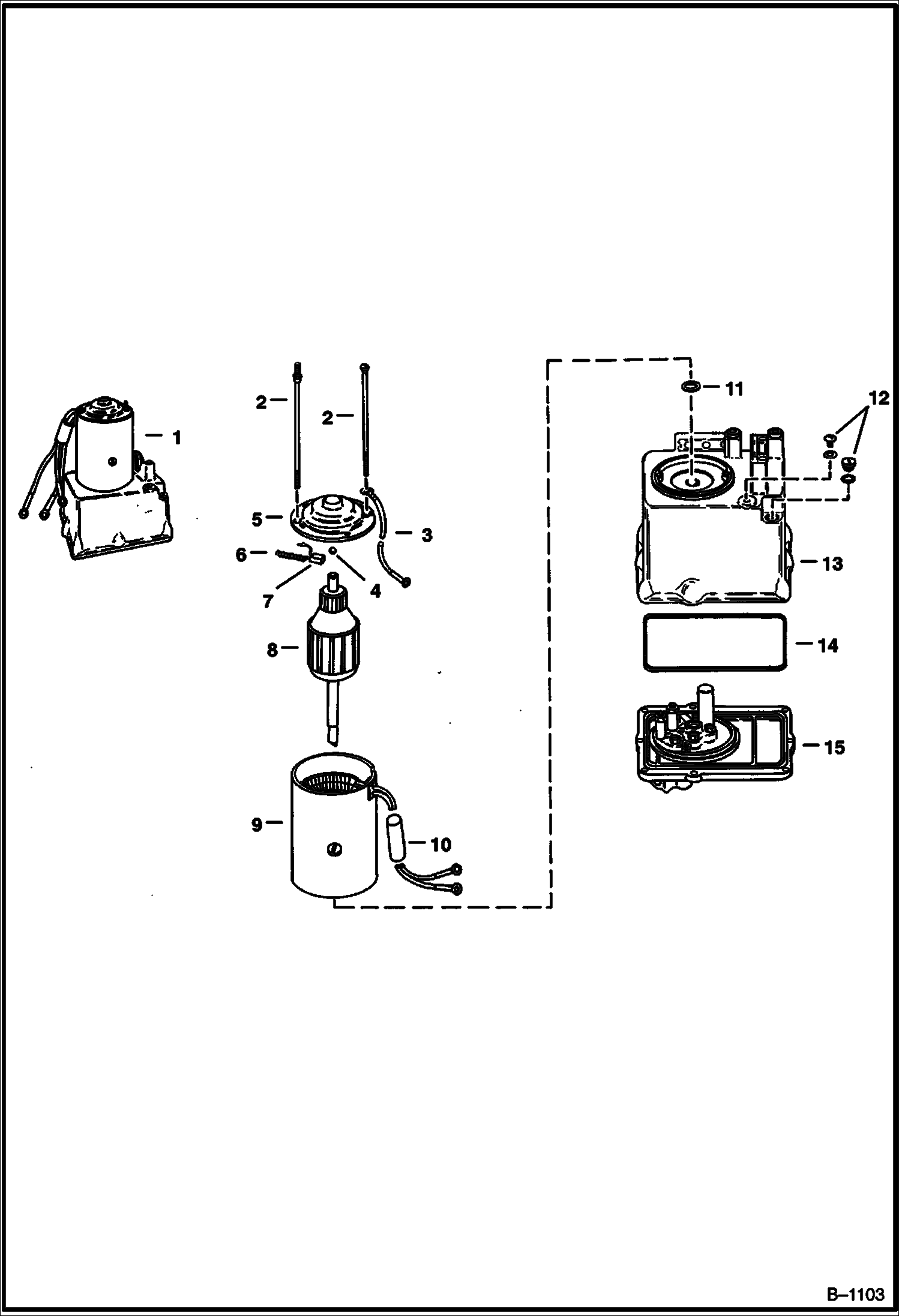 ЭЛЕКТРОДВИГАТЕЛЬ УСТРОЙСТВА ПОДЪЕМА КАБИНЫ И НАСОС
