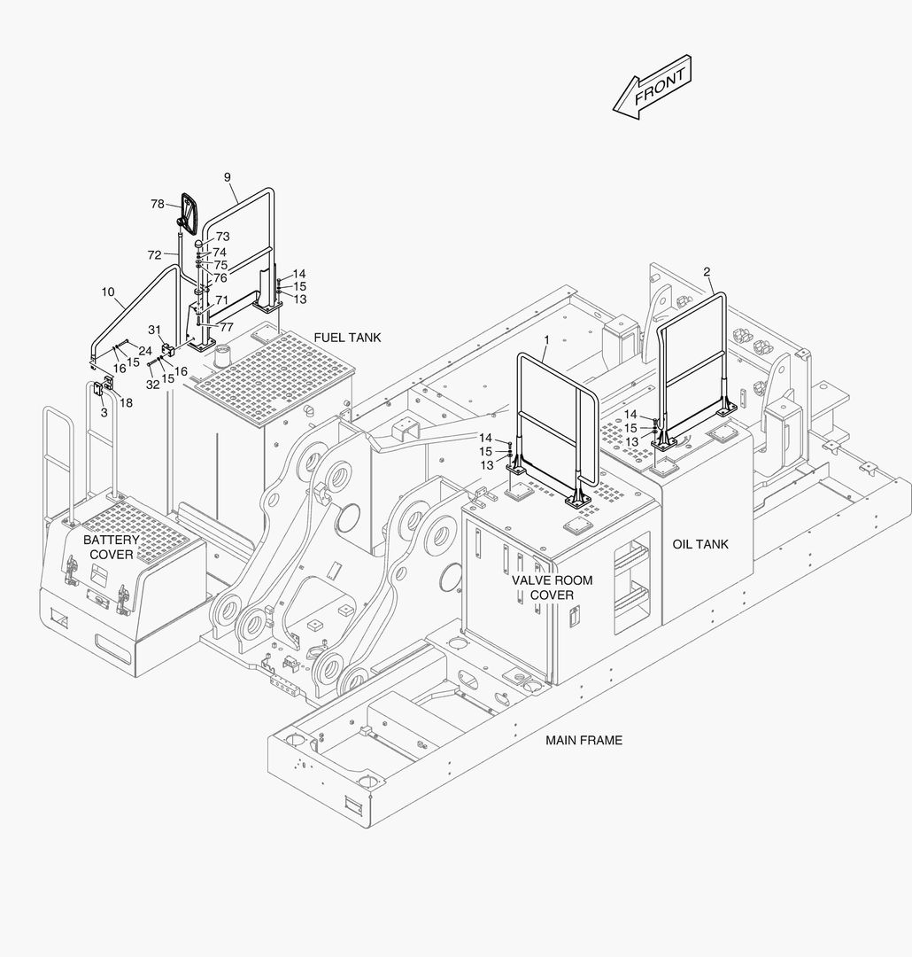 1730 HANDRAIL & MIRROR
