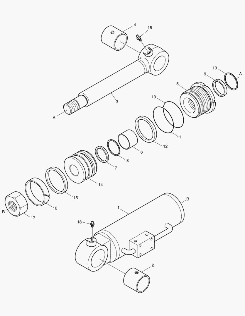 4340 DOZER CYLINDER - CHECK [50001~50799]