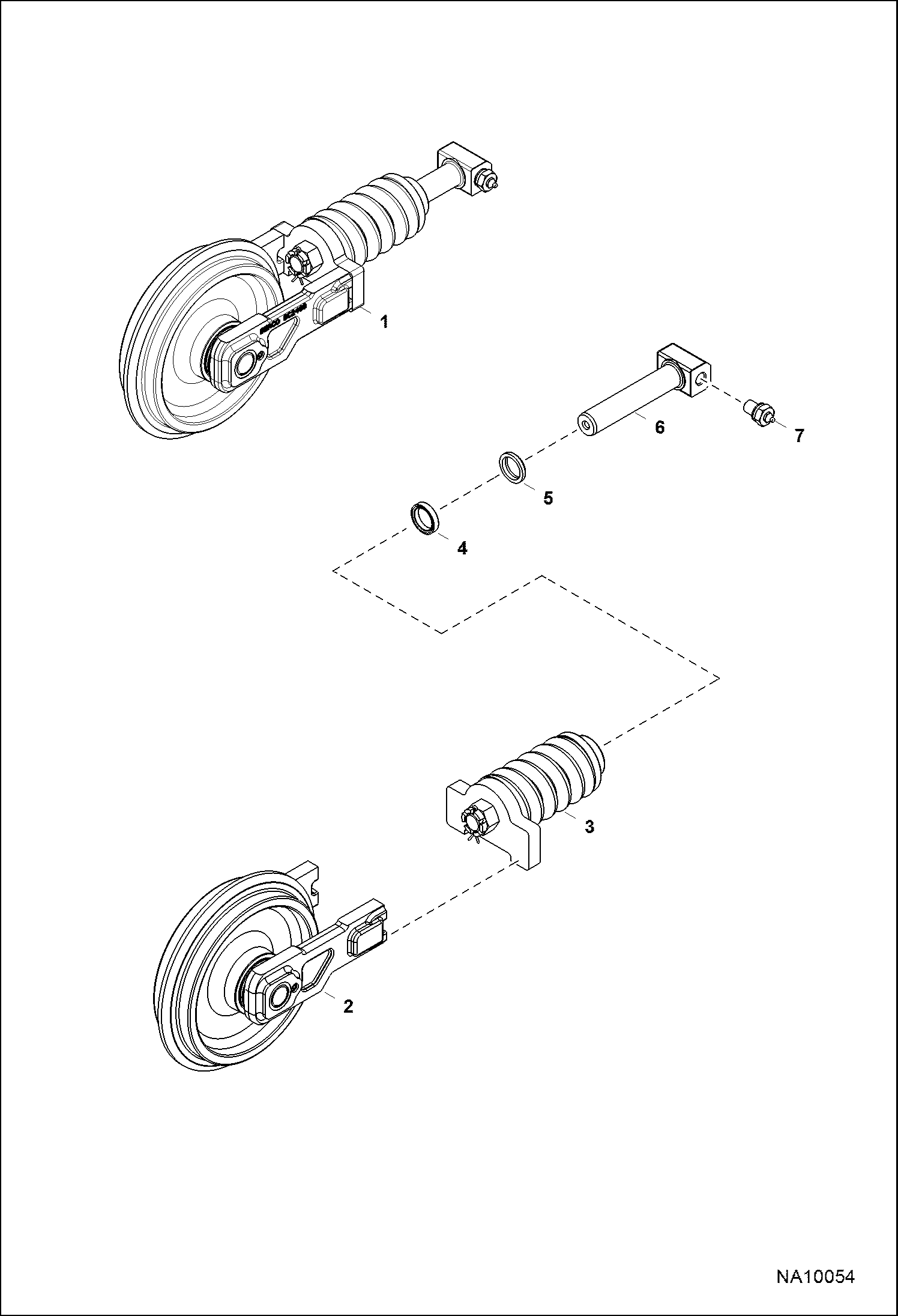 ПЕРЕДНЕЕ НАТЯЖНОЕ КОЛЕСО