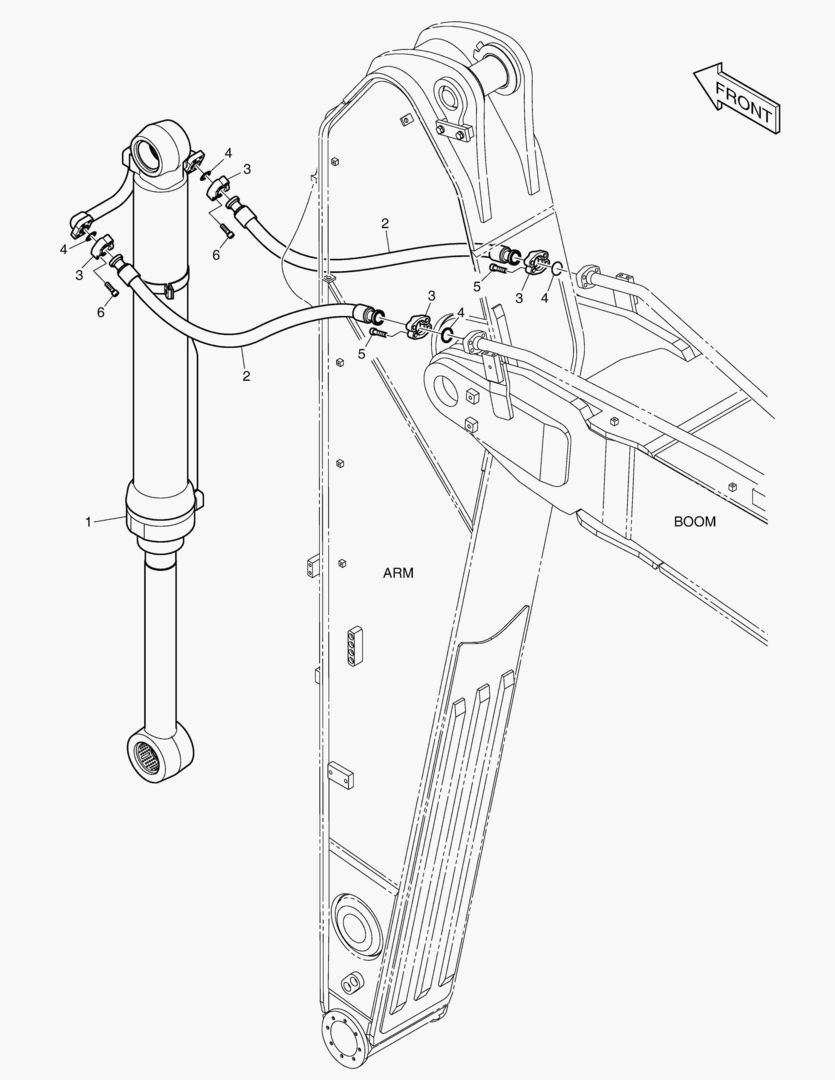 ГИДРОСИСТЕМА РУКОЯТИ - РУКОЯТЬ 3.35 м