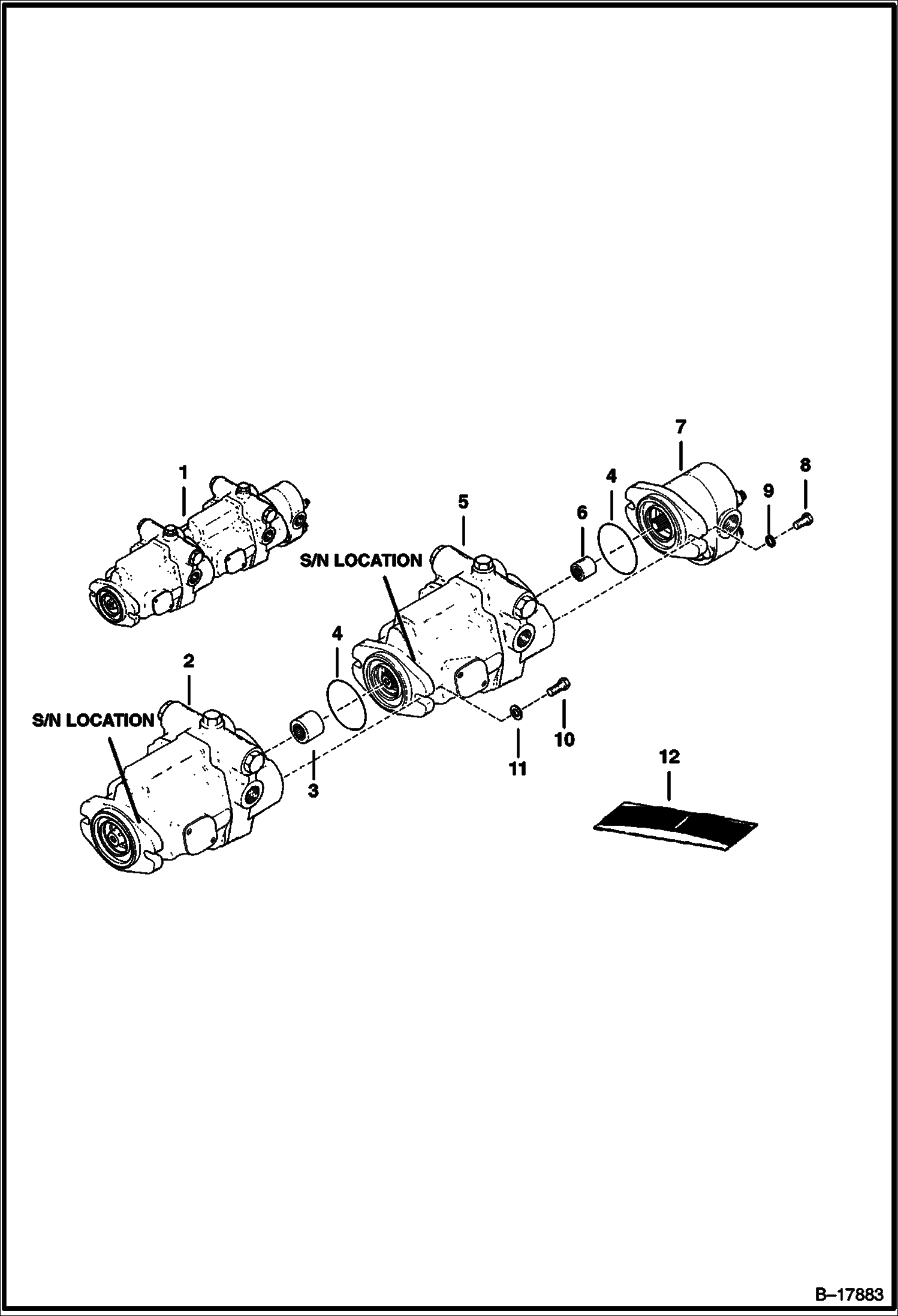ГИДРОСТАТИЧЕСКИЙ НАСОС (СЕРИЙНЫЙ НОМЕР 561711932 И НИЖЕ, СЕРИЙНЫЙ НОМЕР 562011283 И НИЖЕ)