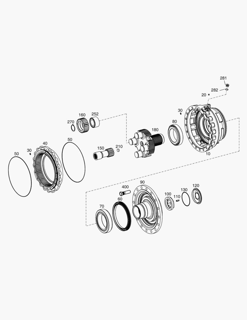 ПЛАНЕТАРНАЯ ПЕРЕДАЧА - ЗАДНЯЯ ОСЬ