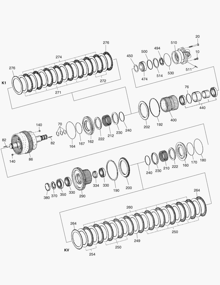 СЦЕПЛЕНИЕ KV + K1