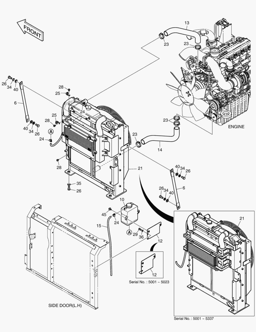 1130 RADIATOR & RESERVE TANK
