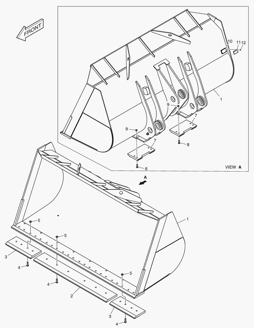 Схема 5671 BUCKET - 5.7гЋҐ CUTTING EDGE 3404mm(WC) [10121~]